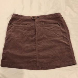 Purple corduroy skirt
